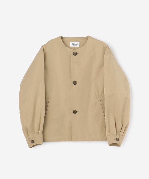 LE GLAZIK(ルグラジック)の「LE GLAZIK | ポリエステルタフタ ノーカラーブルゾン WOMEN(ノーカラージャケット・レディース・グレー/ベージュ・36)」の13枚目の写真