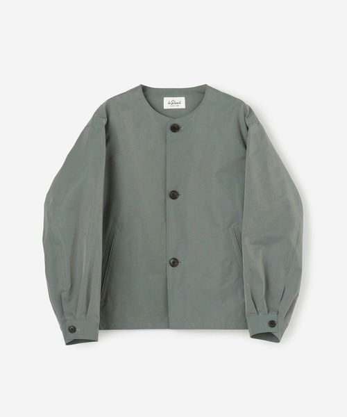 LE GLAZIK(ルグラジック)の「LE GLAZIK | ポリエステルタフタ ノーカラーブルゾン WOMEN(ノーカラージャケット・レディース・グレー/ベージュ・36)」の21枚目の写真