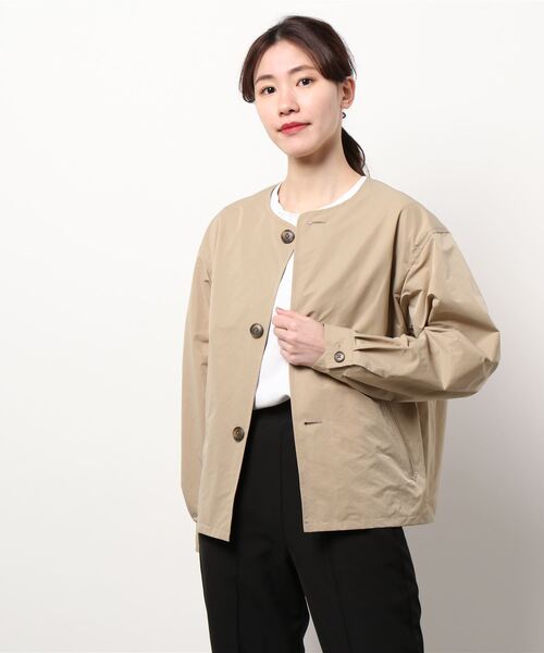 最終値下げ　美品 LE GLAZIK ポリエステルタフタブルゾン 美品 LE GLAZIK ポリエステルタフタブルゾン 36/ネイビー