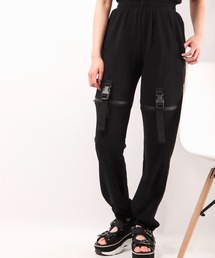 BLACK JACKALL CROWN ガーゼ裏毛 ファスナー切り替え パンツ