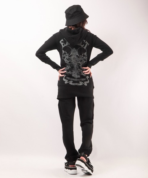 BLACK JACKALL CROWN(ブラックジャッカルクラウン)の「BLACK JACKALL CROWN ガーゼ裏毛 ファスナー切り替え パンツ(その他パンツ・レディース・ブラック/グレー/カーキ・M)」の9枚目の写真