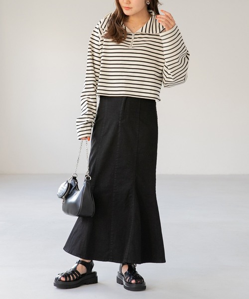 Heather（ヘザー）の「ISKOマーメイドスカート　270790（デニムスカート・レディース・ブラック/ブルー・S/M）」の4枚目の写真