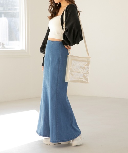 Heather（ヘザー）の「ISKOマーメイドスカート　270790（デニムスカート・レディース・ブラック/ブルー・S/M）」の5枚目の写真