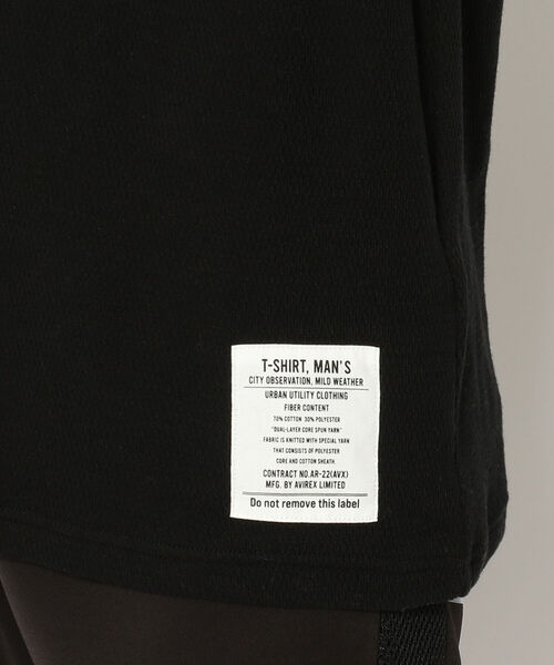 AVIREX（アヴィレックス）の「ルーズ フィット ハニカム Tシャツ / SS LOOSE FIT HONEYCOMB T-SHIRT / アヴィレックス / AVIREX（Tシャツ/カットソー・メンズ・ホワイト/カーキ/ブラック/ライトブルーグレー・LARGE/X-LARGE/MEDIUM/XX-LARGE）」の17枚目の写真