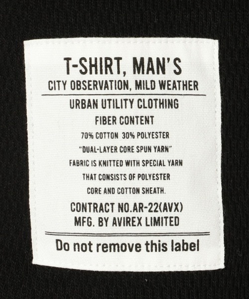 AVIREX（アヴィレックス）の「ルーズ フィット ハニカム Tシャツ / SS LOOSE FIT HONEYCOMB T-SHIRT / アヴィレックス / AVIREX（Tシャツ/カットソー・メンズ・ホワイト/カーキ/ブラック/ライトブルーグレー・LARGE/X-LARGE/MEDIUM/XX-LARGE）」の13枚目の写真