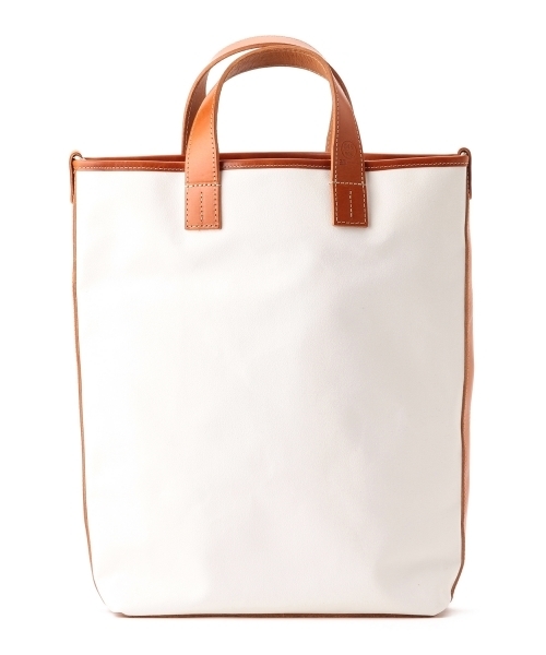 bpr BEAMS（ビーピーアール ビームス ）の「横浜帆布鞄 / M14A5T Mobiler Bag（トートバッグ・メンズ・ホワイト/グレー・ONE SIZE）」の16枚目の写真