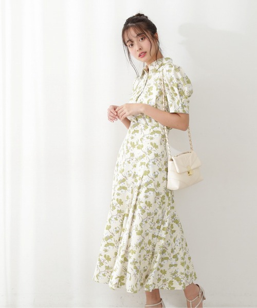 PROPORTION BODY DRESSING（プロポーションボディドレッシング）の「フラワープリントタックスリーブシャツブラウス / 1212110402（シャツ/ブラウス・レディース・オフホワイト/ベージュ・MEDIUM/SMALL）」の20枚目の写真