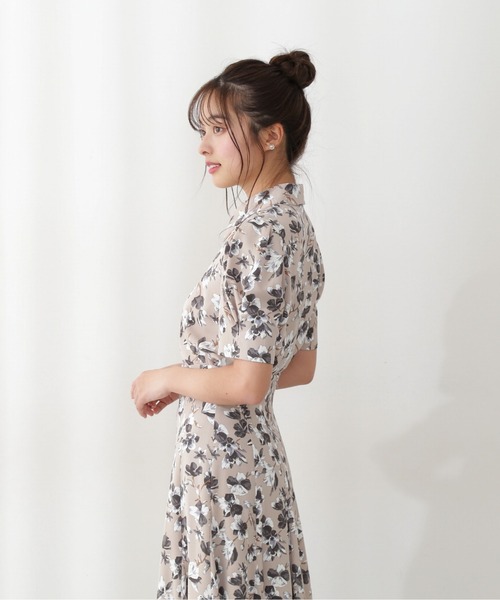 PROPORTION BODY DRESSING（プロポーションボディドレッシング）の「フラワープリントタックスリーブシャツブラウス / 1212110402（シャツ/ブラウス・レディース・オフホワイト/ベージュ・MEDIUM/SMALL）」の22枚目の写真