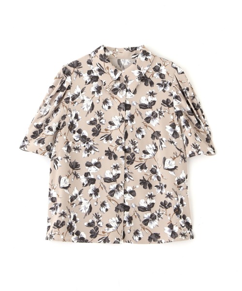 PROPORTION BODY DRESSING（プロポーションボディドレッシング）の「フラワープリントタックスリーブシャツブラウス / 1212110402（シャツ/ブラウス・レディース・オフホワイト/ベージュ・MEDIUM/SMALL）」の3枚目の写真