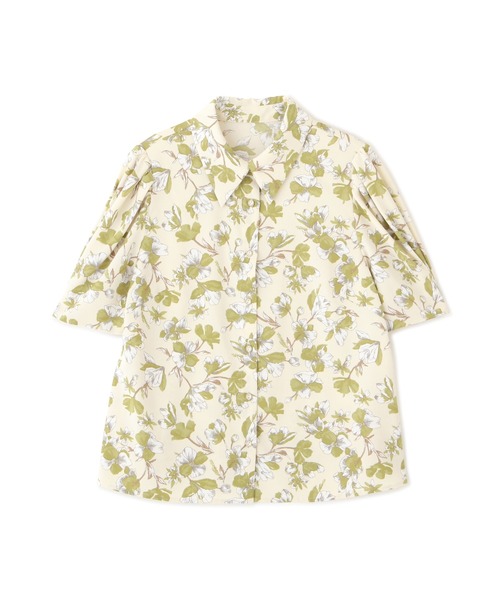 PROPORTION BODY DRESSING（プロポーションボディドレッシング）の「フラワープリントタックスリーブシャツブラウス / 1212110402（シャツ/ブラウス・レディース・オフホワイト/ベージュ・MEDIUM/SMALL）」の4枚目の写真