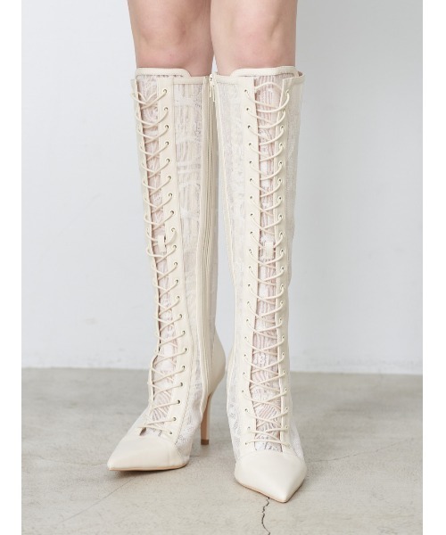 ダーリッチ darich ロングブーツ L セール】Darlingレースロングブーツ（ブーツ）｜Darich（ダーリッチ