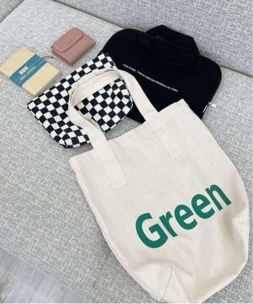PairPair（ペアペア）の「Greenトートバッグ（トートバッグ・レディース・アイボリー・FREE）」の6枚目の写真