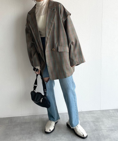 w closet（ダブルクローゼット）の「ミニポーチ付きボディバッグ（ボディバッグ/ウエストポーチ・レディース・ブラック/ブルー/キャメル・FREE）」の11枚目の写真