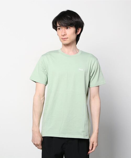 FILA(フィラ)の「フィラ FILA コットンTシャツ(Tシャツ/カットソー・メンズ・ネイビー/ホワイト/オリーブ/ラベンダー・LL/M/S/L/3L)」の3枚目の写真