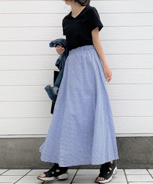 Q（キュー）の「デイリー半袖T（Tシャツ/カットソー・レディース・ホワイト/ブラック・MEDIUM）」の4枚目の写真