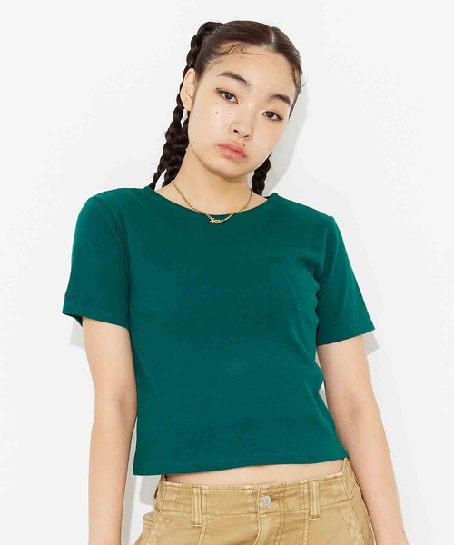 X-girl（エックスガール）の「2WAY S/S CARDIGAN（カーディガン/ボレロ・レディース・ホワイト/ブラック/ダークグリーン・S/M）」の3枚目の写真