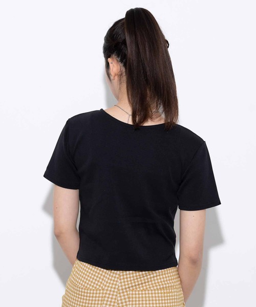 X-girl（エックスガール）の「2WAY S/S CARDIGAN（カーディガン/ボレロ・レディース・ホワイト/ブラック/ダークグリーン・S/M）」の15枚目の写真