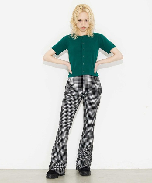 X-girl（エックスガール）の「2WAY S/S CARDIGAN（カーディガン/ボレロ・レディース・ホワイト/ブラック/ダークグリーン・S/M）」の16枚目の写真