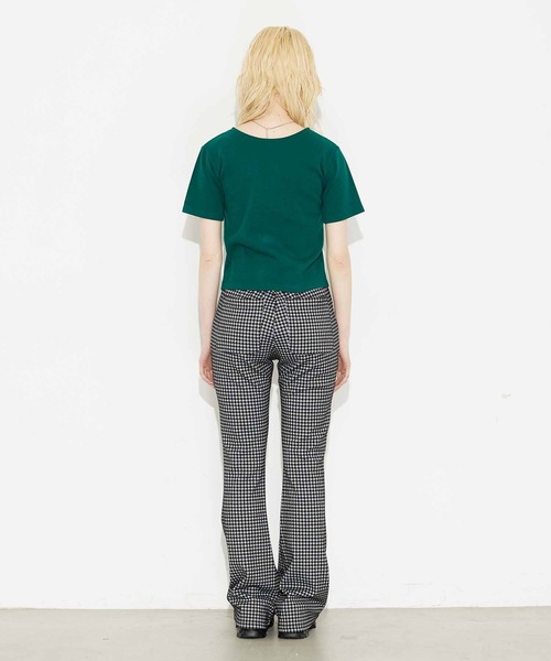 X-girl（エックスガール）の「2WAY S/S CARDIGAN（カーディガン/ボレロ・レディース・ホワイト/ブラック/ダークグリーン・S/M）」の18枚目の写真