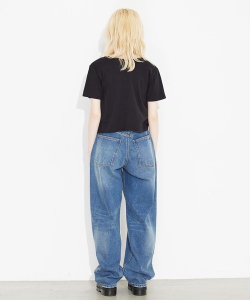 X-girl（エックスガール）の「2WAY S/S CARDIGAN（カーディガン/ボレロ・レディース・ホワイト/ブラック/ダークグリーン・S/M）」の4枚目の写真