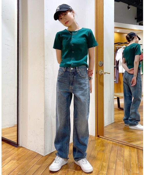 X-girl（エックスガール）の「2WAY S/S CARDIGAN（カーディガン/ボレロ・レディース・ホワイト/ブラック/ダークグリーン・S/M）」の10枚目の写真