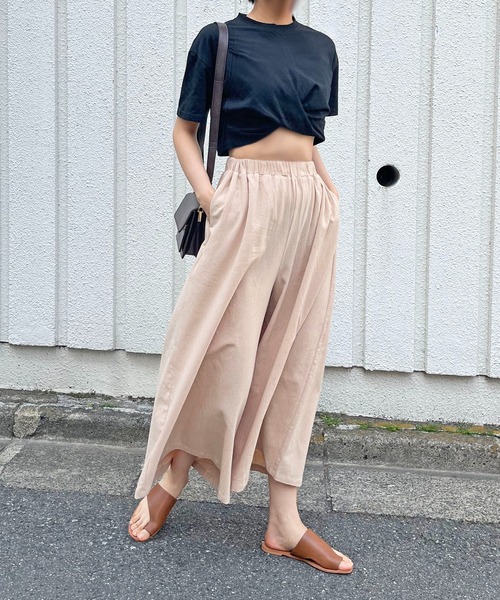 Jewelobe（ジュエローブ）の「ルーズガウチョイージーパンツ（その他パンツ・レディース・ブラック/ベージュ/イエロー/オレンジ/ブルー/ブラック×ホワイト・FREE）」の20枚目の写真