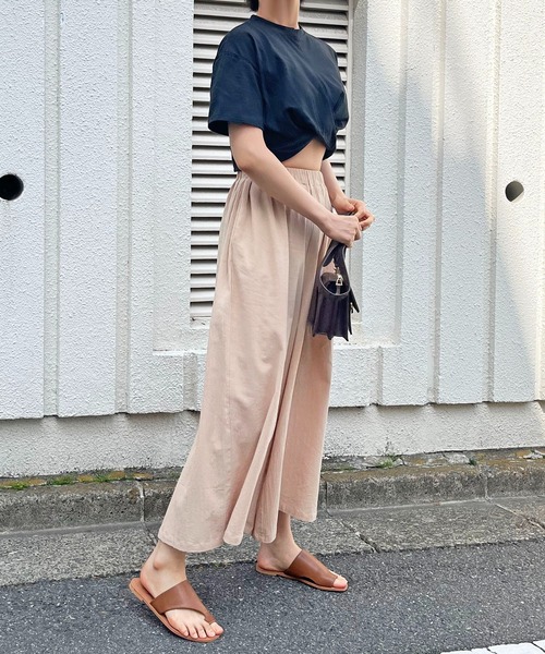 Jewelobe（ジュエローブ）の「ルーズガウチョイージーパンツ（その他パンツ・レディース・ブラック/ベージュ/イエロー/オレンジ/ブルー/ブラック×ホワイト・FREE）」の22枚目の写真