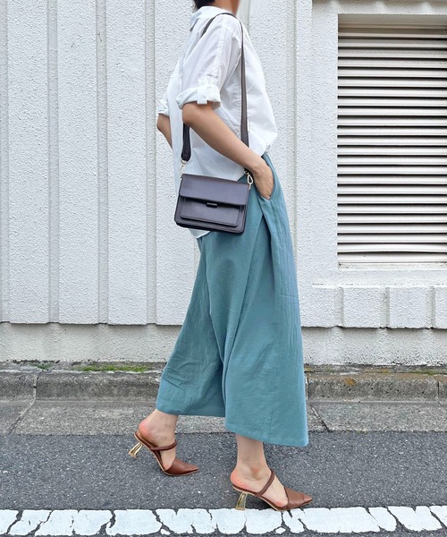 Jewelobe（ジュエローブ）の「ルーズガウチョイージーパンツ（その他パンツ・レディース・ブラック/ベージュ/イエロー/オレンジ/ブルー/ブラック×ホワイト・FREE）」の9枚目の写真