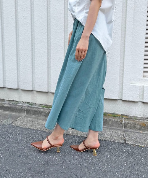 Jewelobe（ジュエローブ）の「ルーズガウチョイージーパンツ（その他パンツ・レディース・ブラック/ベージュ/イエロー/オレンジ/ブルー/ブラック×ホワイト・FREE）」の15枚目の写真