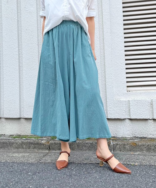 Jewelobe（ジュエローブ）の「ルーズガウチョイージーパンツ（その他パンツ・レディース・ブラック/ベージュ/イエロー/オレンジ/ブルー/ブラック×ホワイト・FREE）」の18枚目の写真