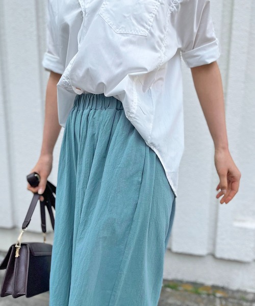 Jewelobe（ジュエローブ）の「ルーズガウチョイージーパンツ（その他パンツ・レディース・ブラック/ベージュ/イエロー/オレンジ/ブルー/ブラック×ホワイト・FREE）」の12枚目の写真