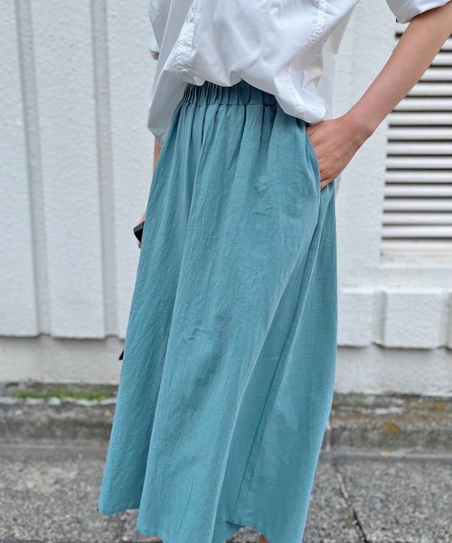 Jewelobe（ジュエローブ）の「ルーズガウチョイージーパンツ（その他パンツ・レディース・ブラック/ベージュ/イエロー/オレンジ/ブルー/ブラック×ホワイト・FREE）」の13枚目の写真