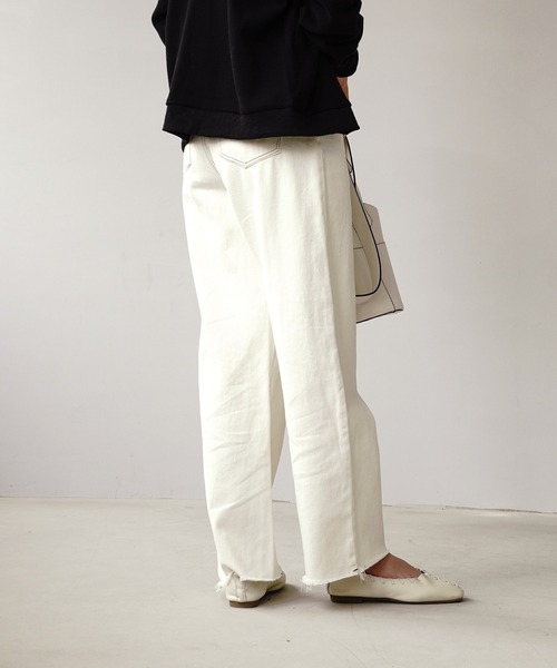 IAMUSE(アイアミューズ)の「【IAMUSE】ハイウエストデニムパンツ S0675(デニムパンツ・レディース・グレー/ライトブルー/オフホワイト/ブルー・S/M)」の18枚目の写真
