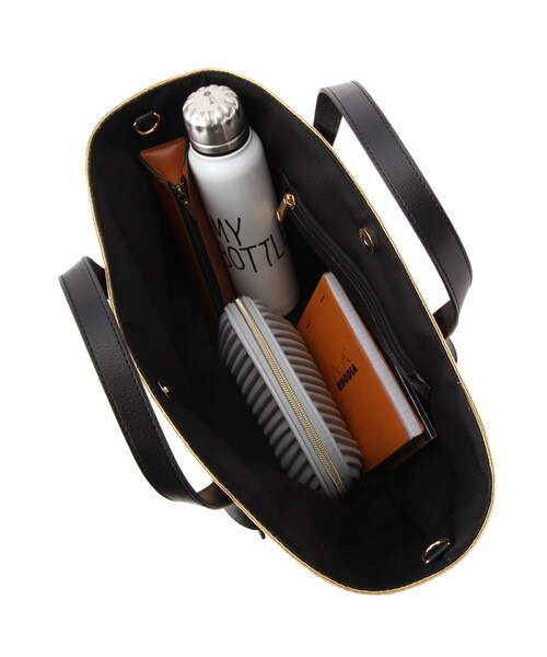 UNTITLED（アンタイトル）の「◆ノットハンドルトート（トートバッグ・レディース・ベージュ系その他7/ブラック・00）」の9枚目の写真