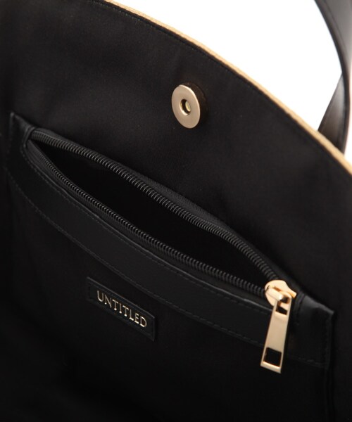 UNTITLED（アンタイトル）の「◆ノットハンドルトート（トートバッグ・レディース・ベージュ系その他7/ブラック・00）」の10枚目の写真