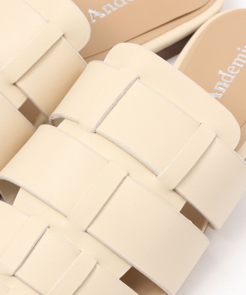 Andemiu（アンデミュウ）の「グルカミュール299115（その他シューズ・レディース・ホワイト/ブラック・MEDIUM/LARGE）」の13枚目の写真