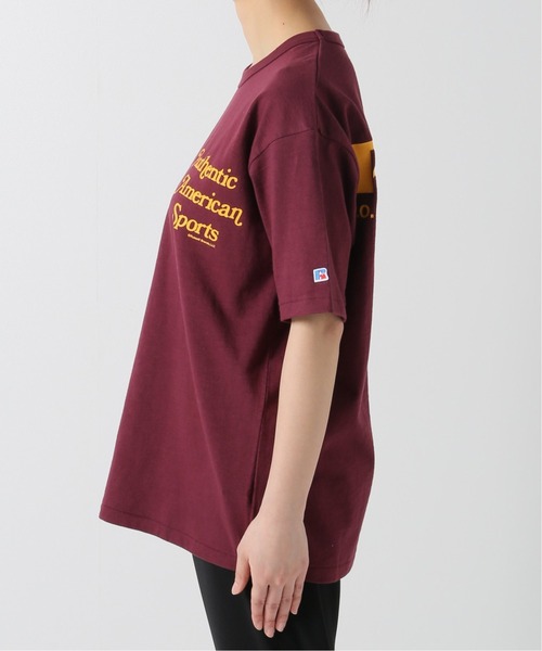 AP STUDIO（エーピーストゥディオ）の「【RUSSELL ATHLETIC】Authentic Amercan Sport Tシャツ（Tシャツ/カットソー・レディース・ホワイト/ボルドー・FREE）」の14枚目の写真