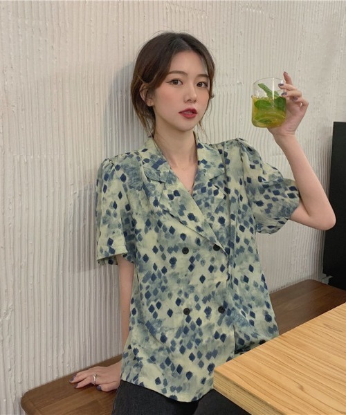 .KOM(ドットコム)の「A'GEM/9 × .kom『.kom/ドットケーオーエム』ボタニカル シャツジャケット(シャツ/ブラウス・レディース・グレー/グリーン・S/M)」の17枚目の写真