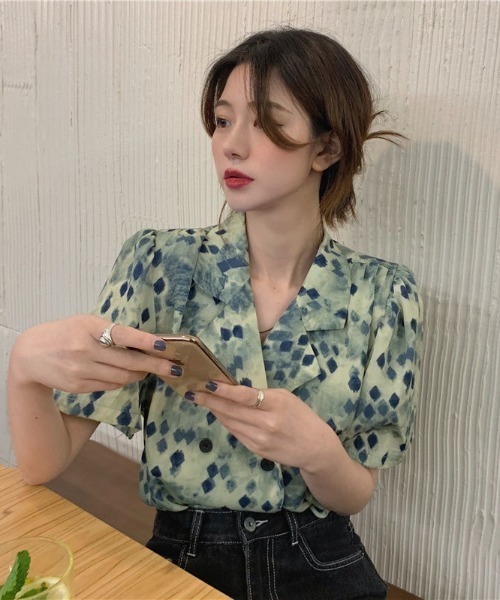 .KOM(ドットコム)の「A'GEM/9 × .kom『.kom/ドットケーオーエム』ボタニカル シャツジャケット(シャツ/ブラウス・レディース・グレー/グリーン・S/M)」の21枚目の写真