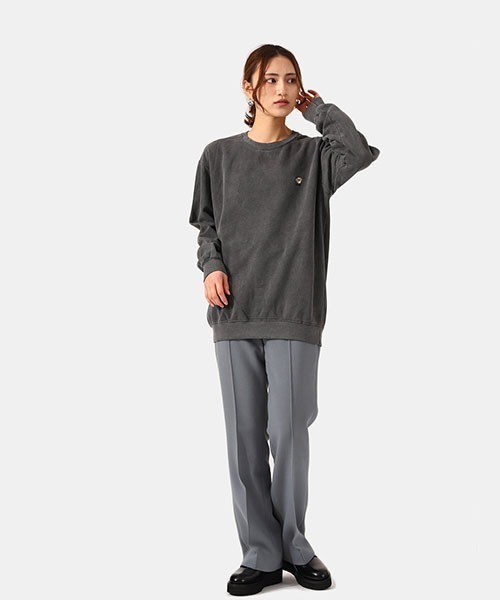 77circa（ナナナナサーカ）の「77circa / ナナナナサーカ：【レディース】o by o embroidery sweat：oo21aw-03[DEA]（スウェット・レディース・ホワイト/グレー系その他・M）」の14枚目の写真
