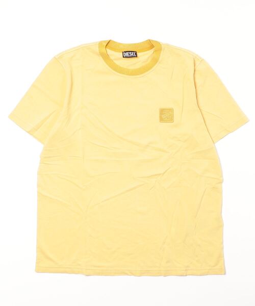 DIESEL（ディーゼル）の「メンズ Tシャツ ガーメントダイ（Tシャツ/カットソー・メンズ・イエロー/ブラック・MEDIUM/X-LARGE/XX-LARGE/SMALL/LARGE）」の4枚目の写真