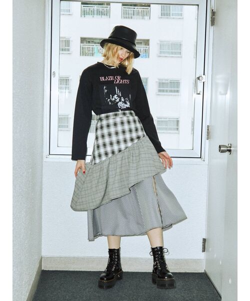 jouetie（ジュエティ）の「クレイジーティアードスカート（スカート・レディース・ブラック/レッド/グリーン・MEDIUM）」の21枚目の写真