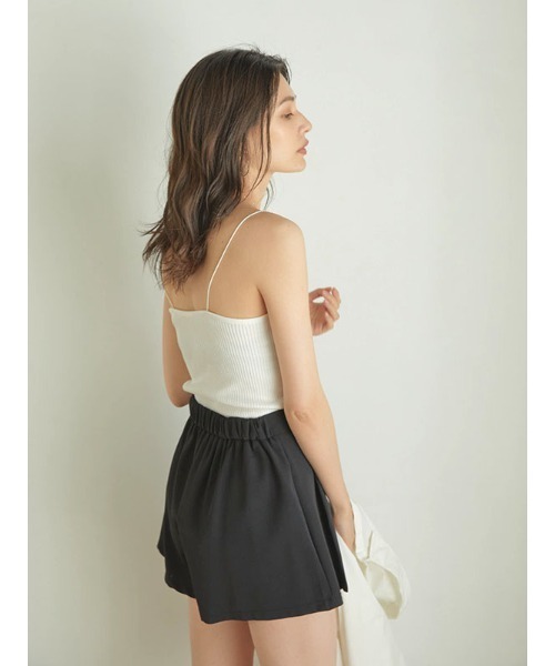 ACYM（アシーム）の「Pleats culotte パンツ（その他パンツ・レディース・ブラック/アイボリー・FREE）」の6枚目の写真