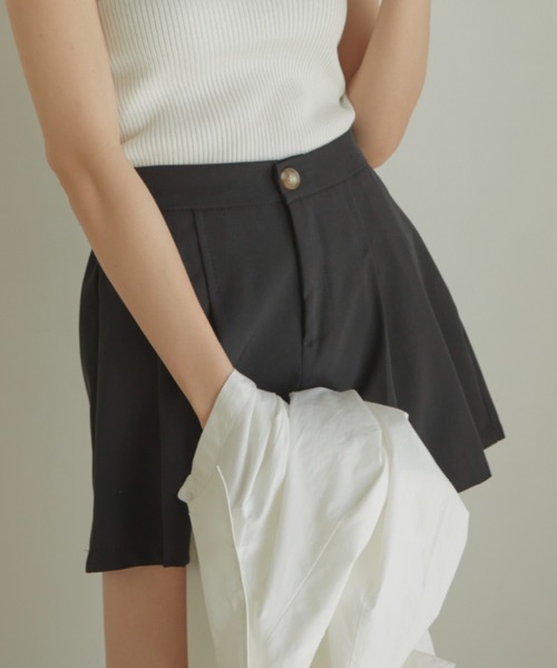 ACYM（アシーム）の「Pleats culotte パンツ（その他パンツ・レディース・ブラック/アイボリー・FREE）」の16枚目の写真