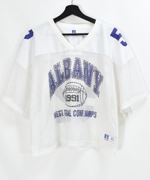 【ヴィンテージ古着】RUSSELL / ラッセル ALBANY フットボール メッシュTシャツ USA製