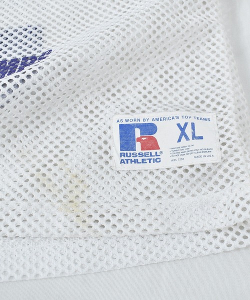 RUSSELL(ラッセル)の「【ヴィンテージ古着】RUSSELL / ラッセル ALBANY フットボール メッシュTシャツ USA製(Tシャツ/カットソー・メンズ・ホワイト・X-LARGE)」の7枚目の写真