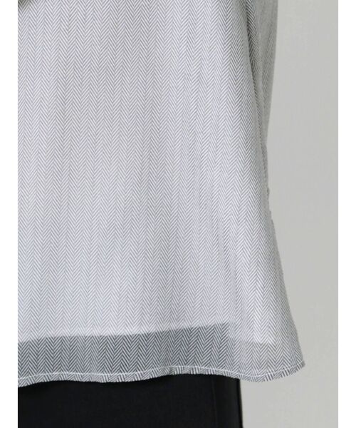 MERCURYDUO（マーキュリーデュオ）の「付け襟ヘリンボーンプリントブラウス（シャツ/ブラウス・レディース・アイボリー/ブラック・FREE）」の19枚目の写真