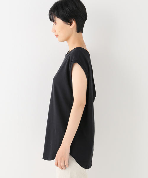 FRAMeWORK（フレームワーク）の「バックカシュクールプルオーバー（Tシャツ/カットソー・レディース・チャコールグレー/ブラック/モカ・FREE）」の17枚目の写真