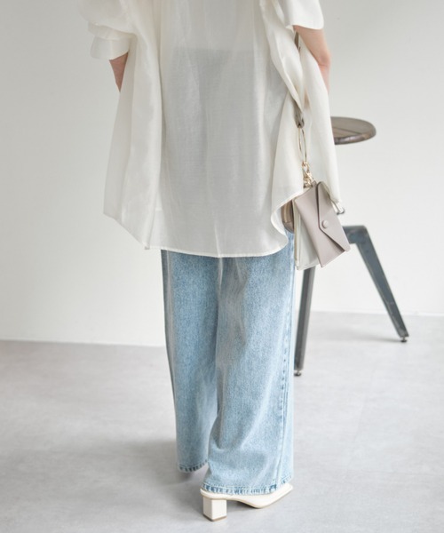 COLONY 2139（コロニートゥーワンスリーナイン）の「3サイズ展開 / デニムワイドパンツ（デニムパンツ・レディース・ブラック/ブルー・SMALL/MEDIUM/LARGE）」の18枚目の写真