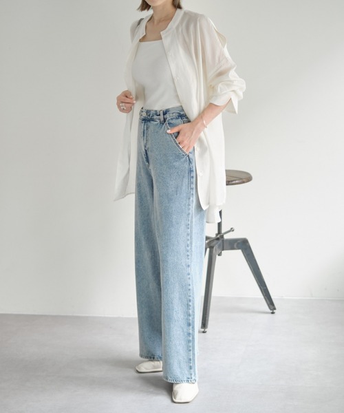 COLONY 2139（コロニートゥーワンスリーナイン）の「3サイズ展開 / デニムワイドパンツ（デニムパンツ・レディース・ブラック/ブルー・SMALL/MEDIUM/LARGE）」の19枚目の写真